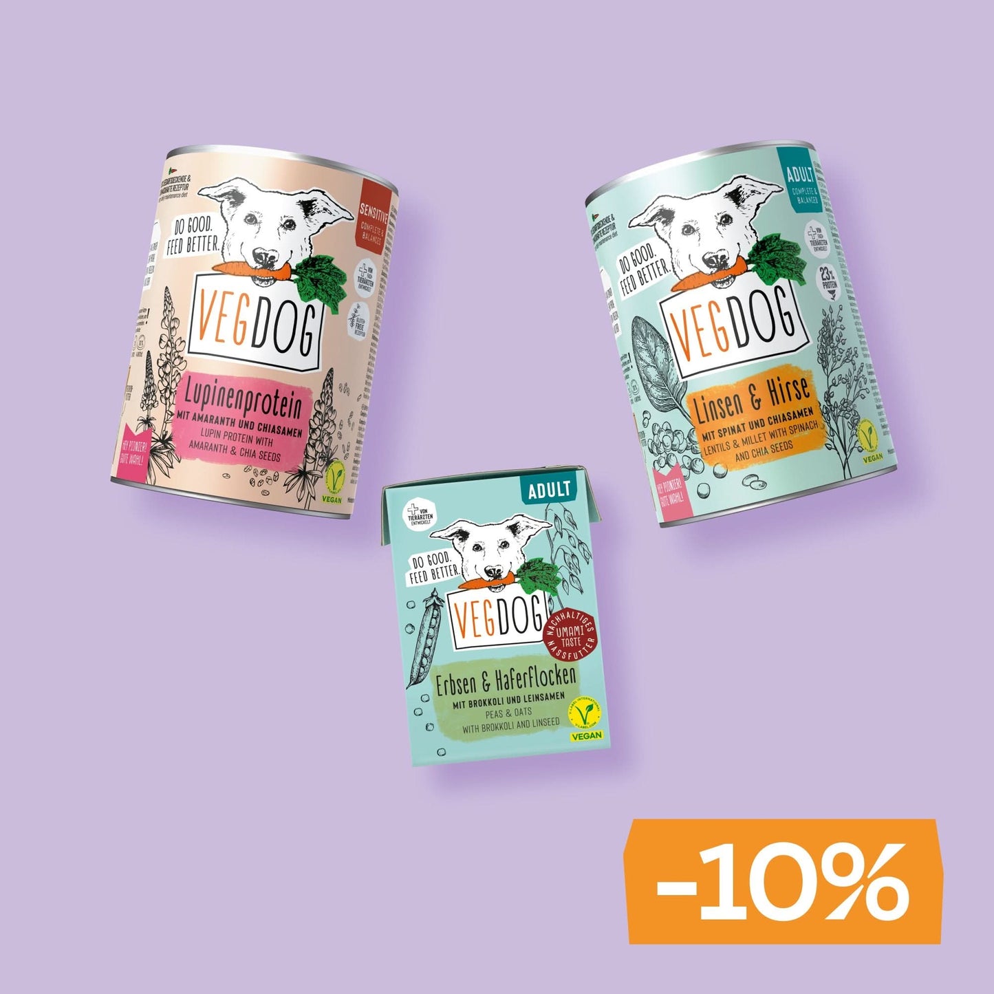 Confezione di prova di cibo umido